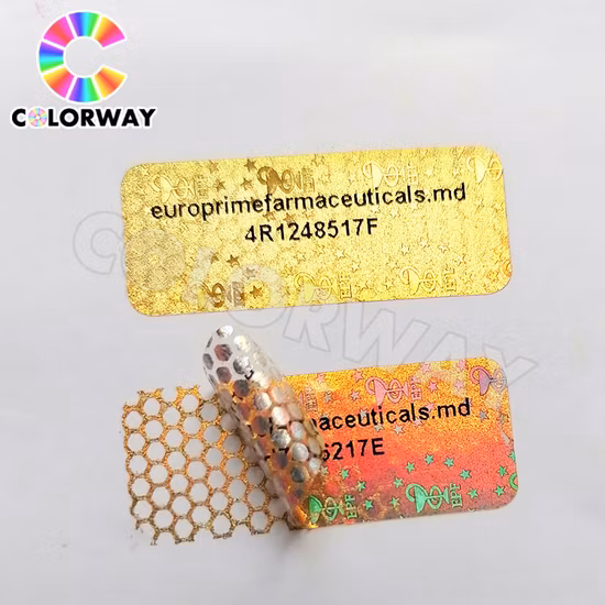 Etiqueta de etiqueta de segurança de código de barras anti